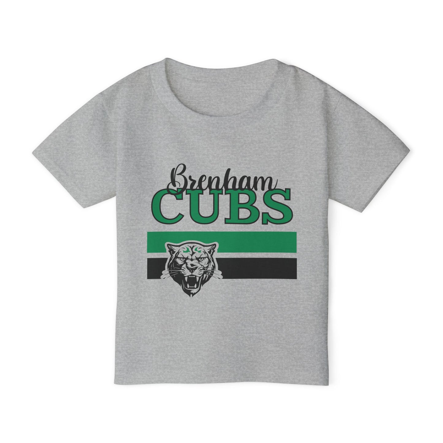 Brenham Cubs w/Mascot & Stripes Heavy Cotton™ Toddler T-shirt