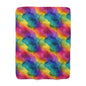 Rainbow Watercolors Fleece Blanket