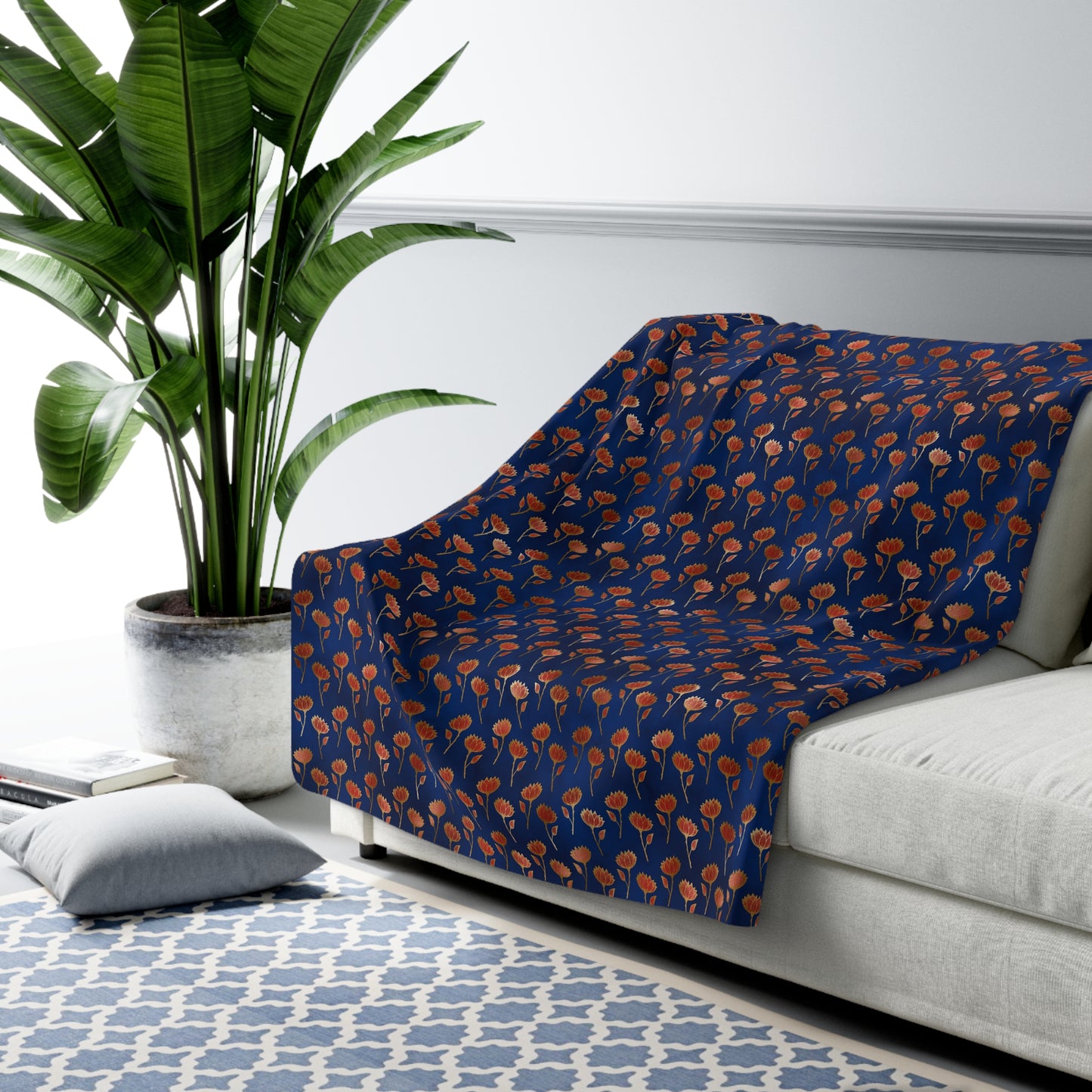 Crimson Luxe Petals Basic Bedding Set