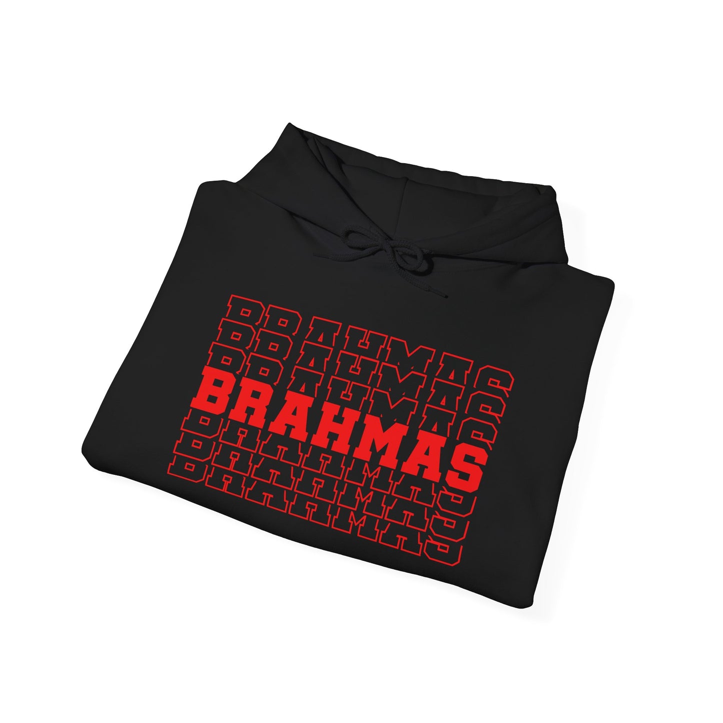 Brahmas (Stacked) Adult Heavy Blend™ Hooded Sweatshirt
