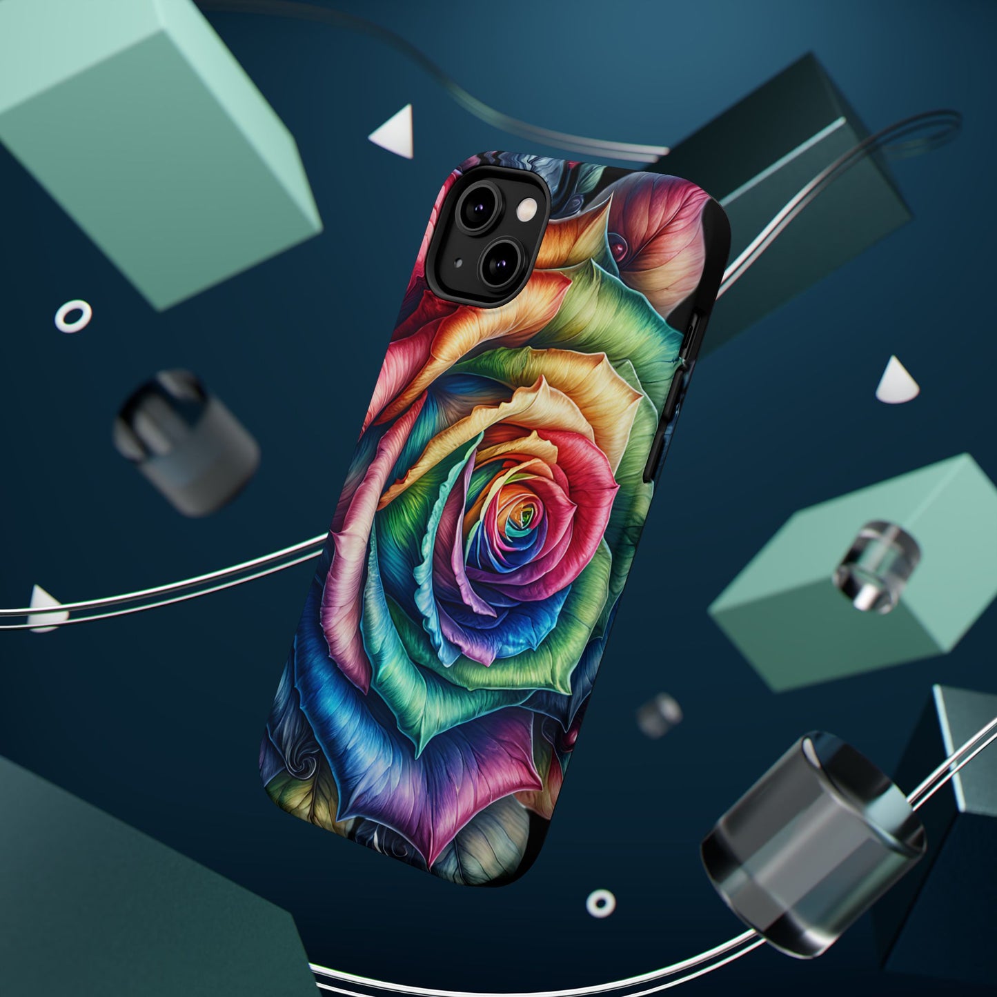 Colorful Rose MagSafe® Compatible Tough Case for iPhone