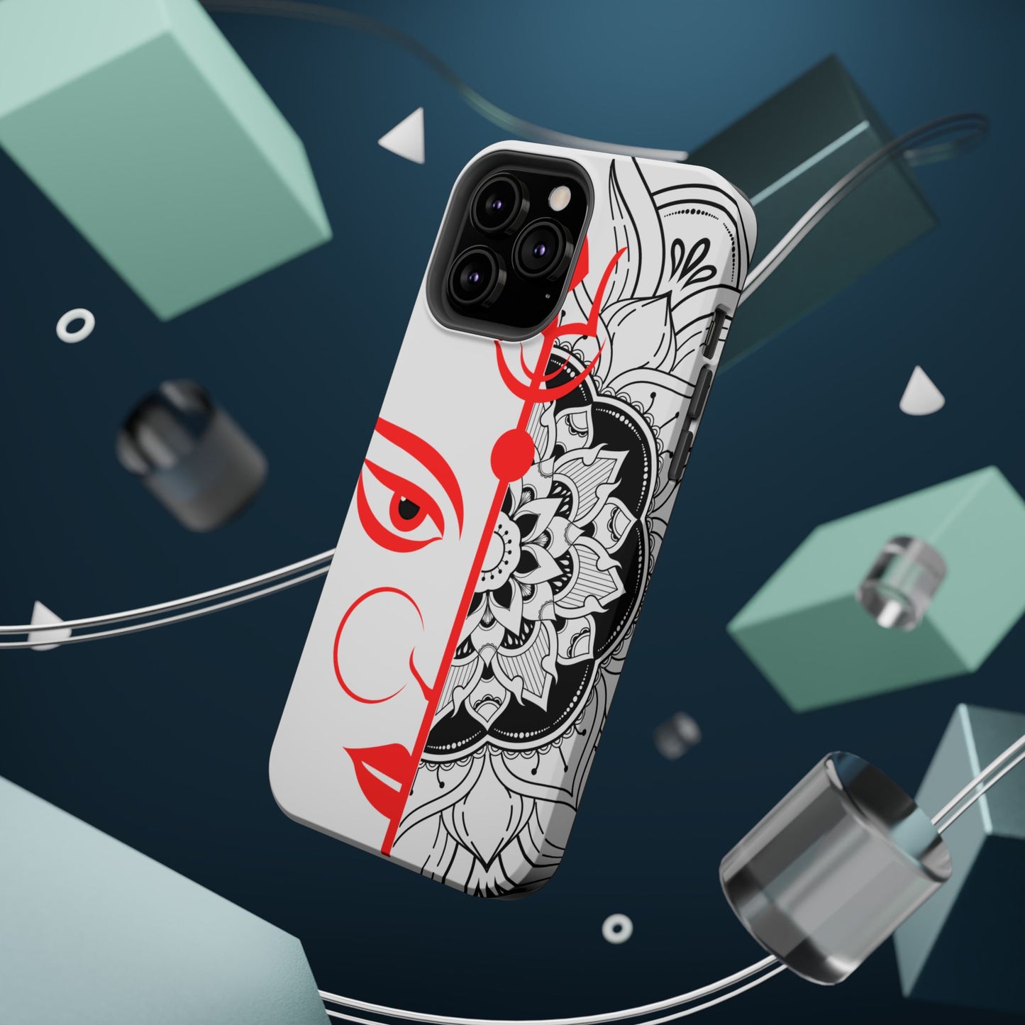 Goddess Durga Mata w/Manala MagSafe® Compatible Tough Case for iPhone