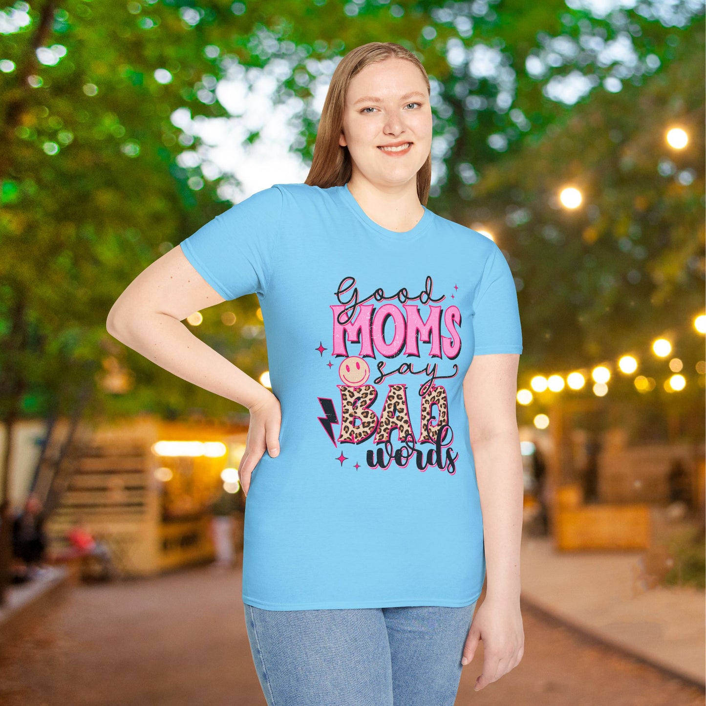 Good Moms Use Bad Words Adult T-shirt