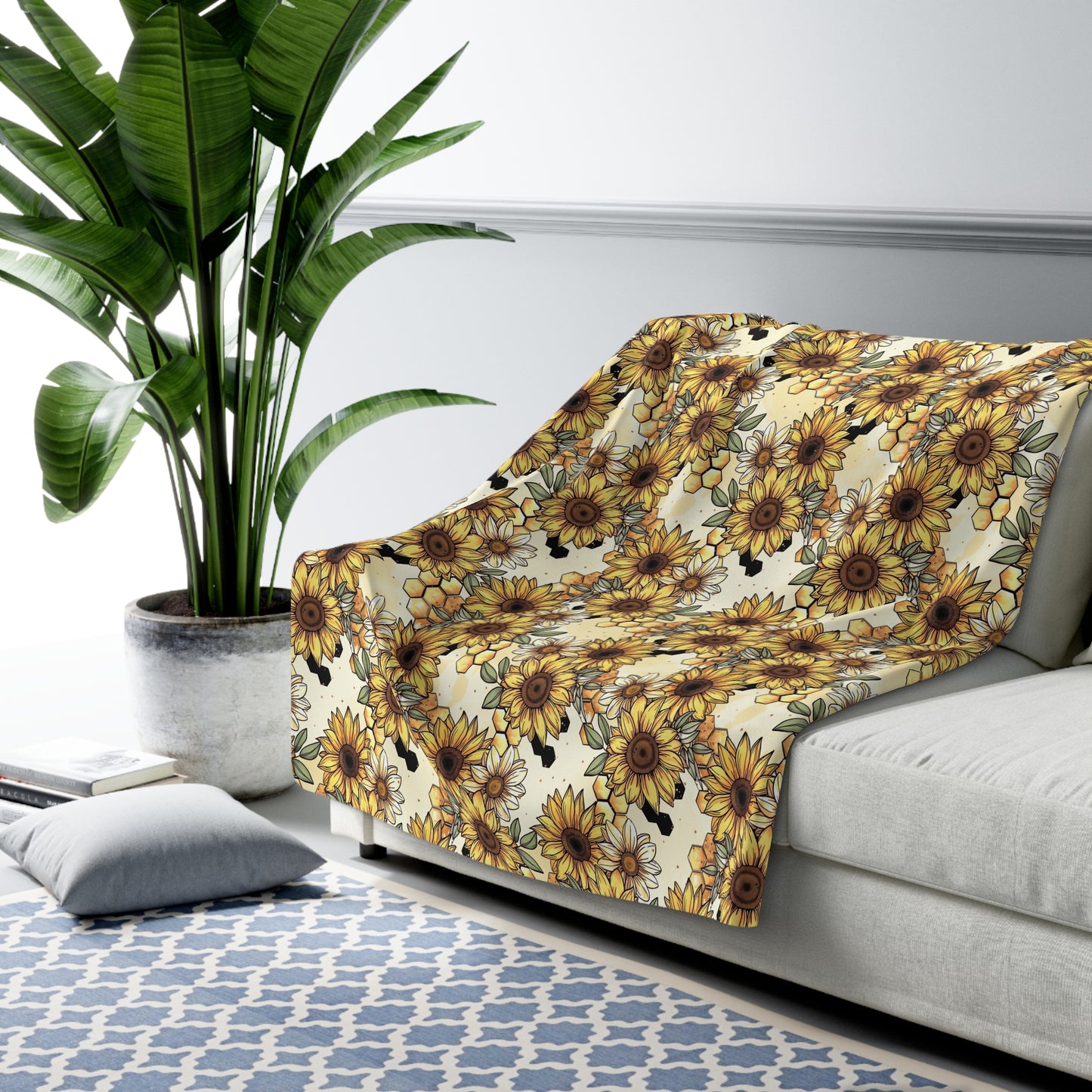 Honeycombs & Sunflowers Duvet Bedding Set