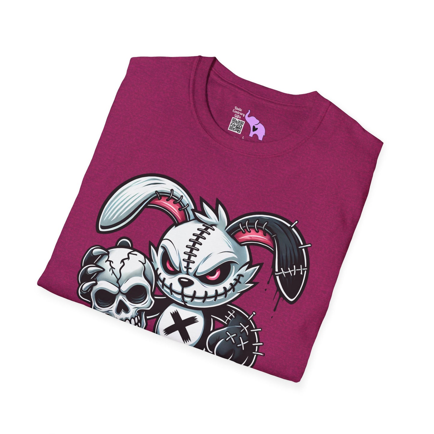 Scary On Voodoo Bunny Adult T-shirt