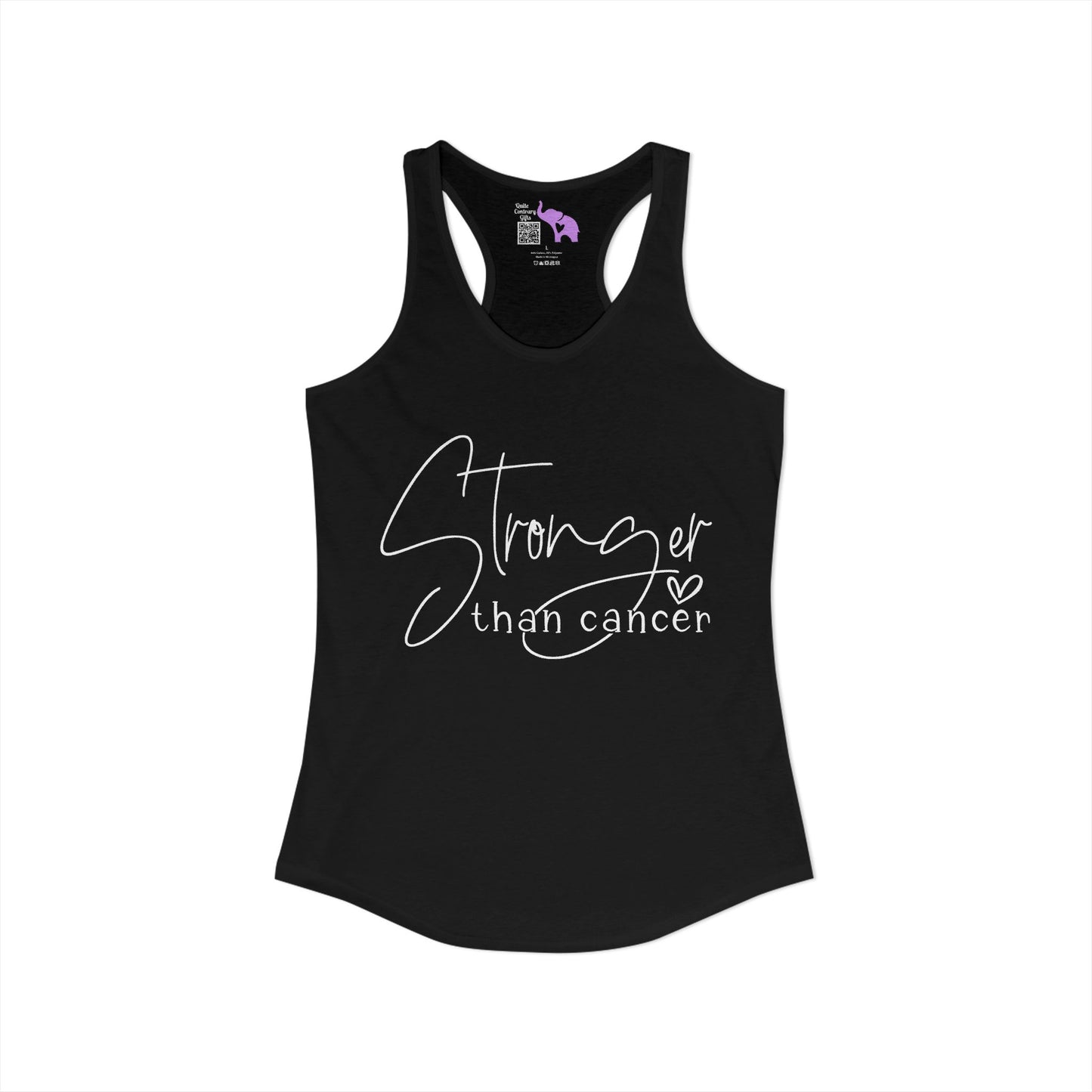 Stronger Than Cancer Women's Ideal Racerback Tank