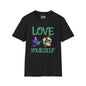Love Yourself w/Hummingbird Adult T-shirt