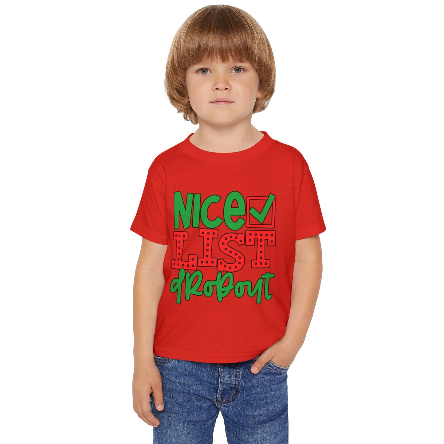 Nice List Dropout Heavy Cotton™ Toddler T-shirt