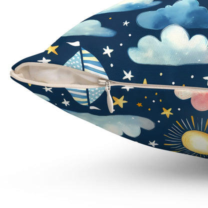 Night Sail Dreams Throw Pillow