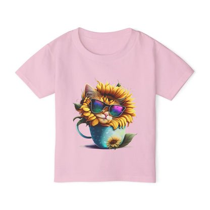 Cute Colorful Kitten 1 Heavy Cotton™ Toddler T-shirt