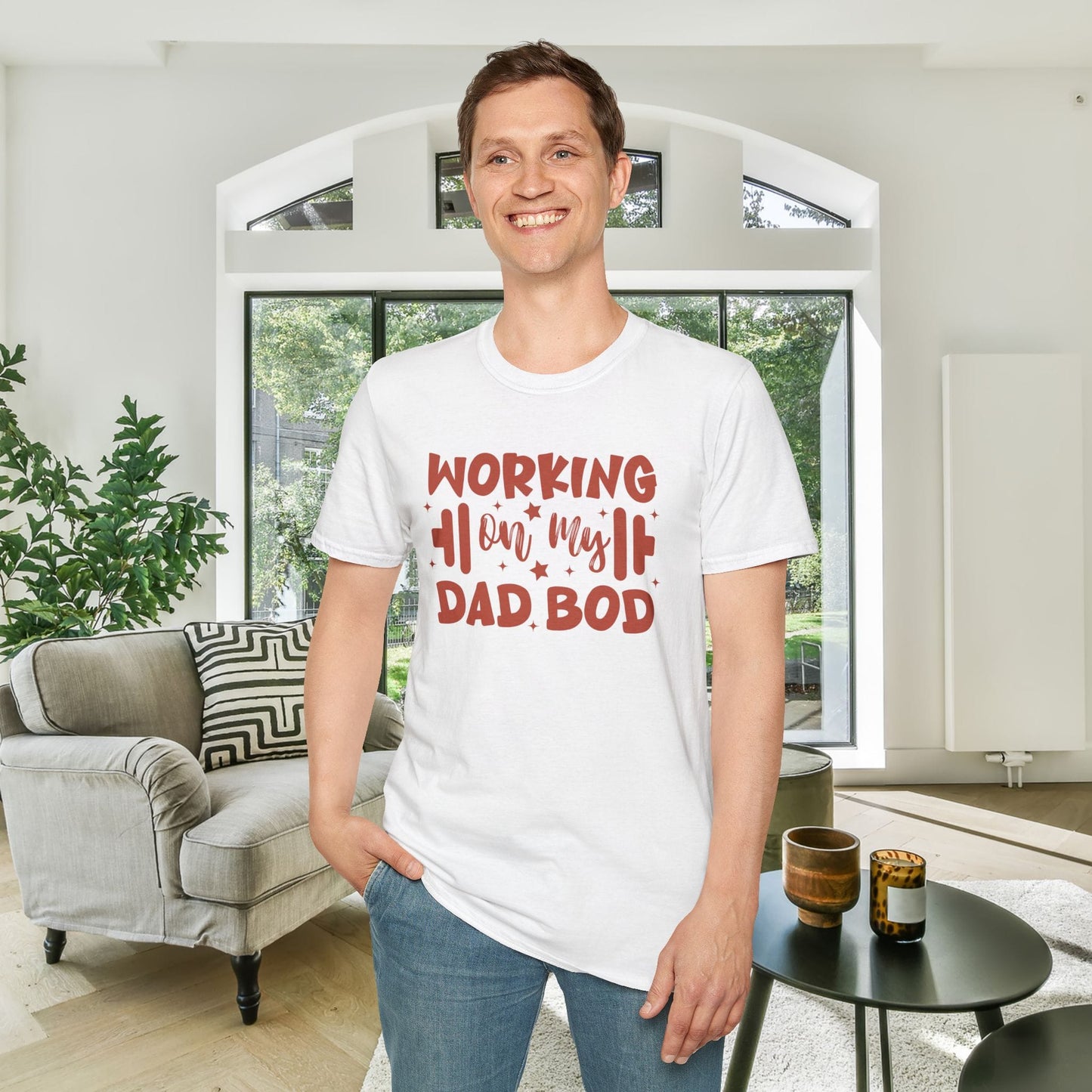 Working On My Dad Bod Adult T-shirt