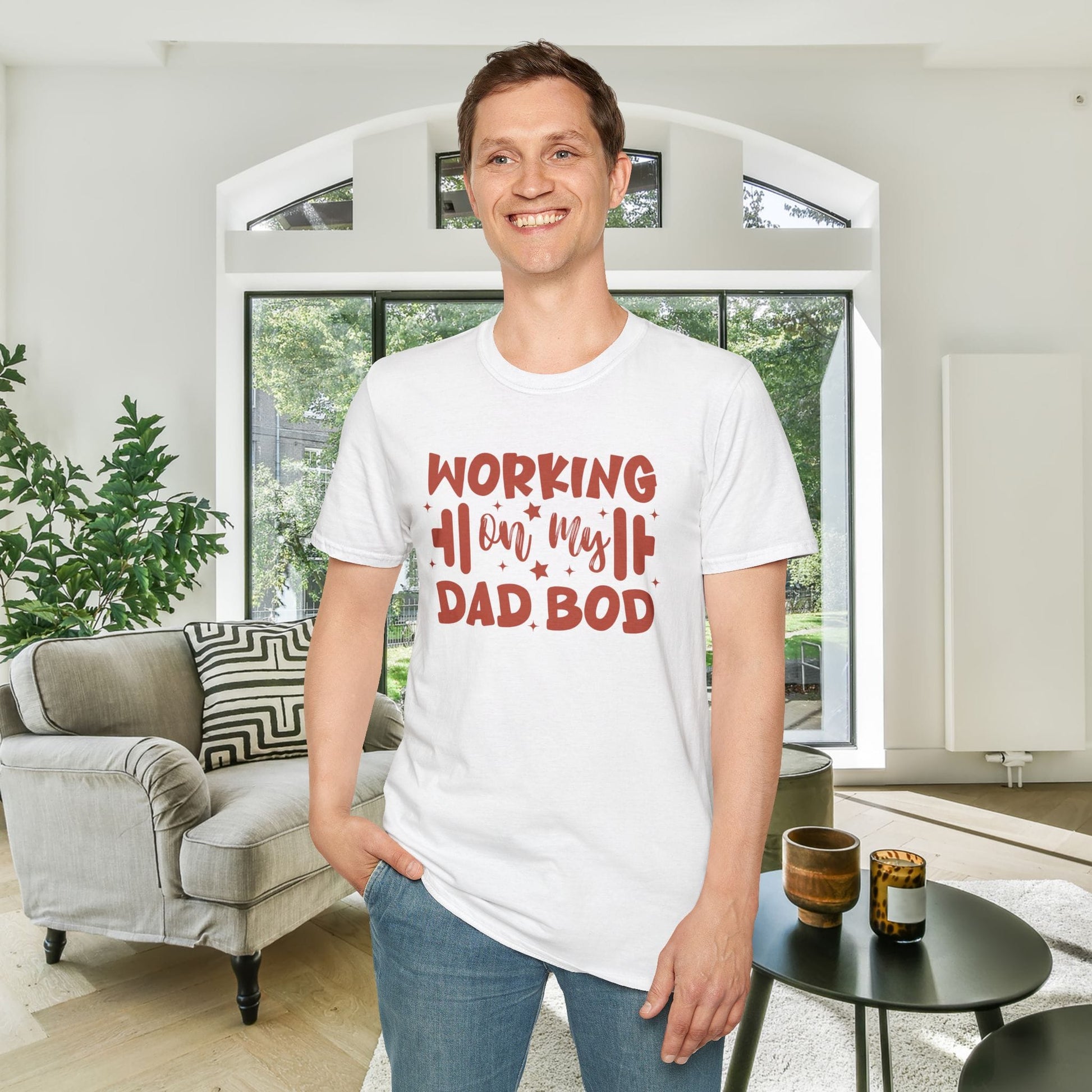 Working On My Dad Bod Adult T-shirt
