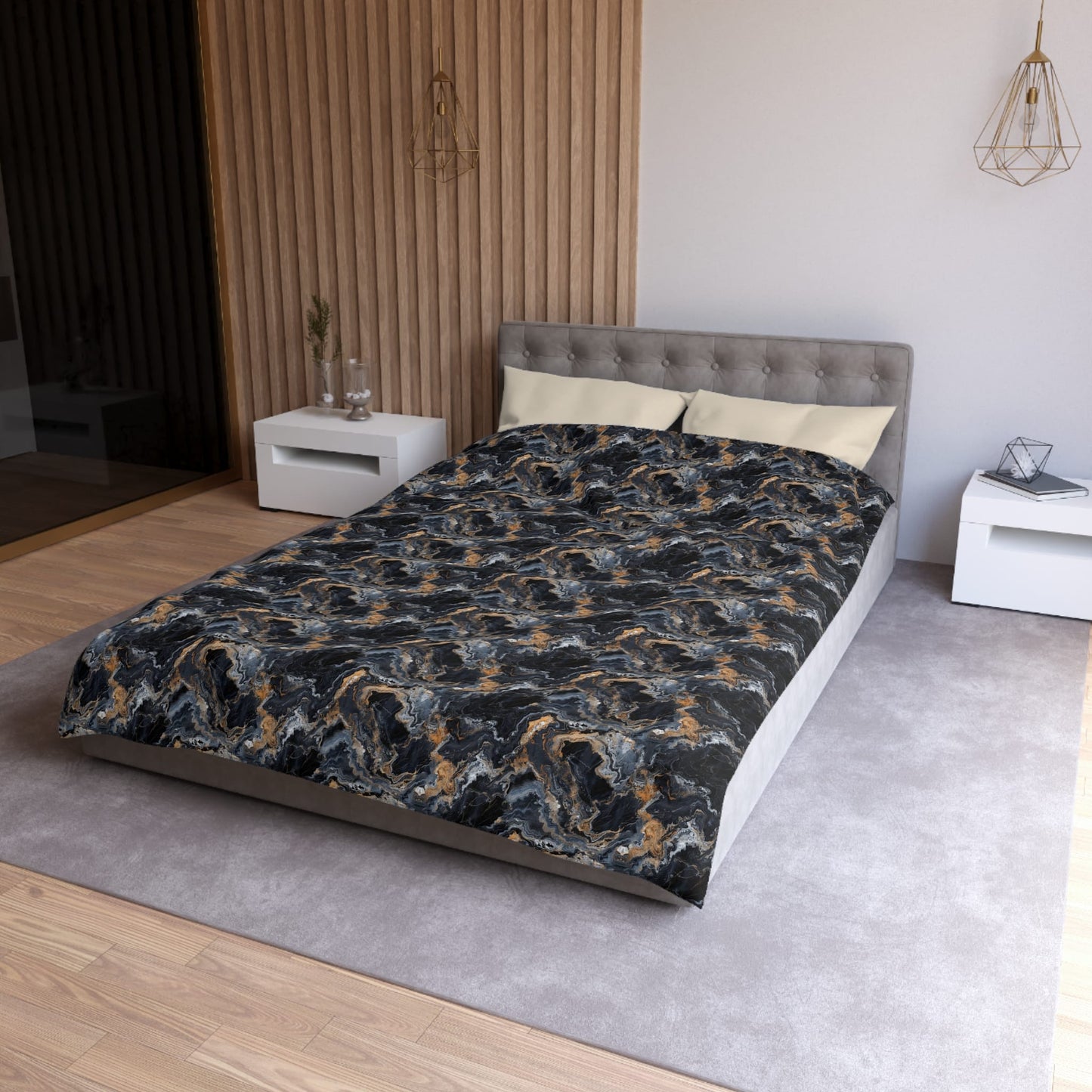 Moonspill Marble Microfiber Duvet Cover