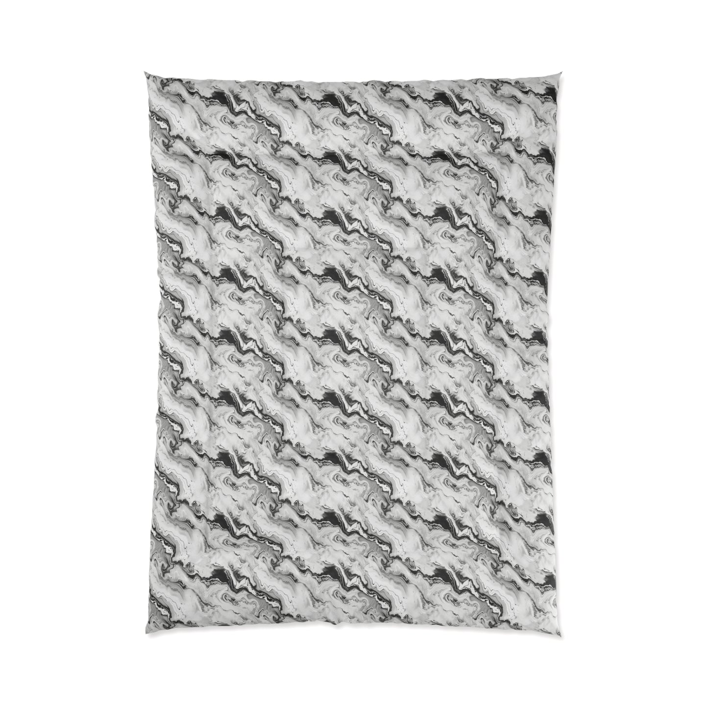 Frost Veil Marble Comforter
