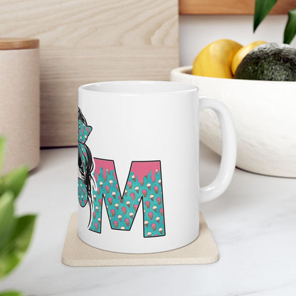Cool Mom (Teal) Ceramic Mug, (11oz, 15oz)