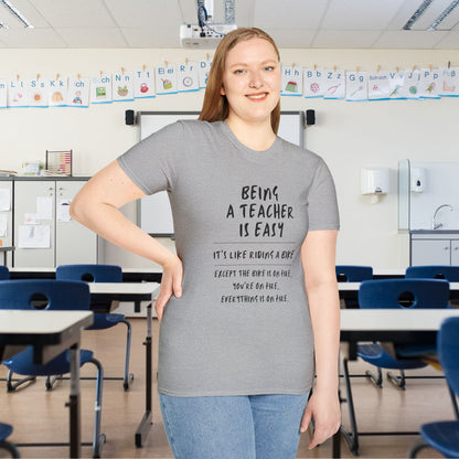 Being A Teacher Is Like Riding A Bike... Adult T-shirt