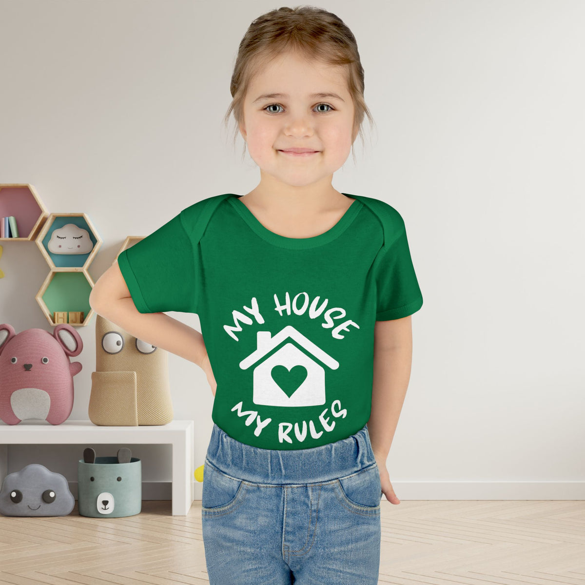 My House My Rules Infant Baby Rib Bodysuit