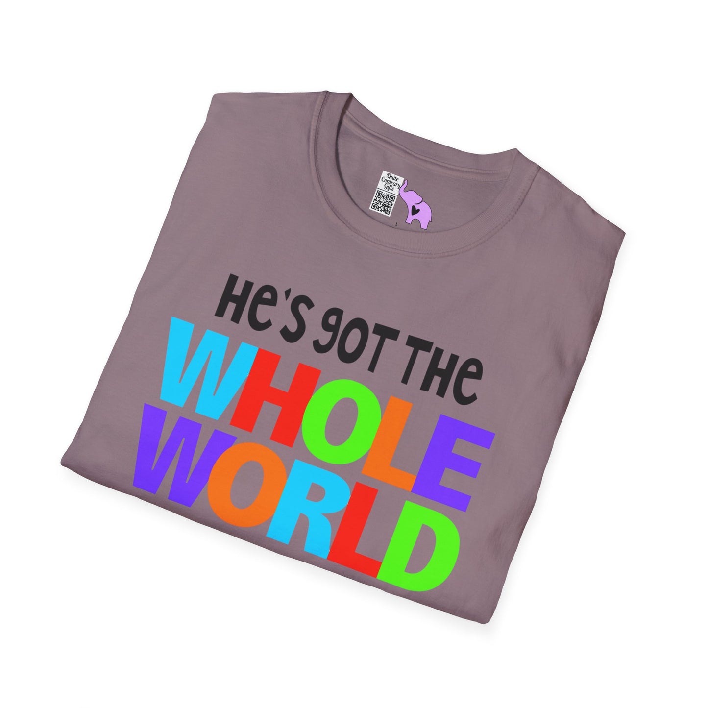 He's Got The Whole World In His Hands Adult T-shirt