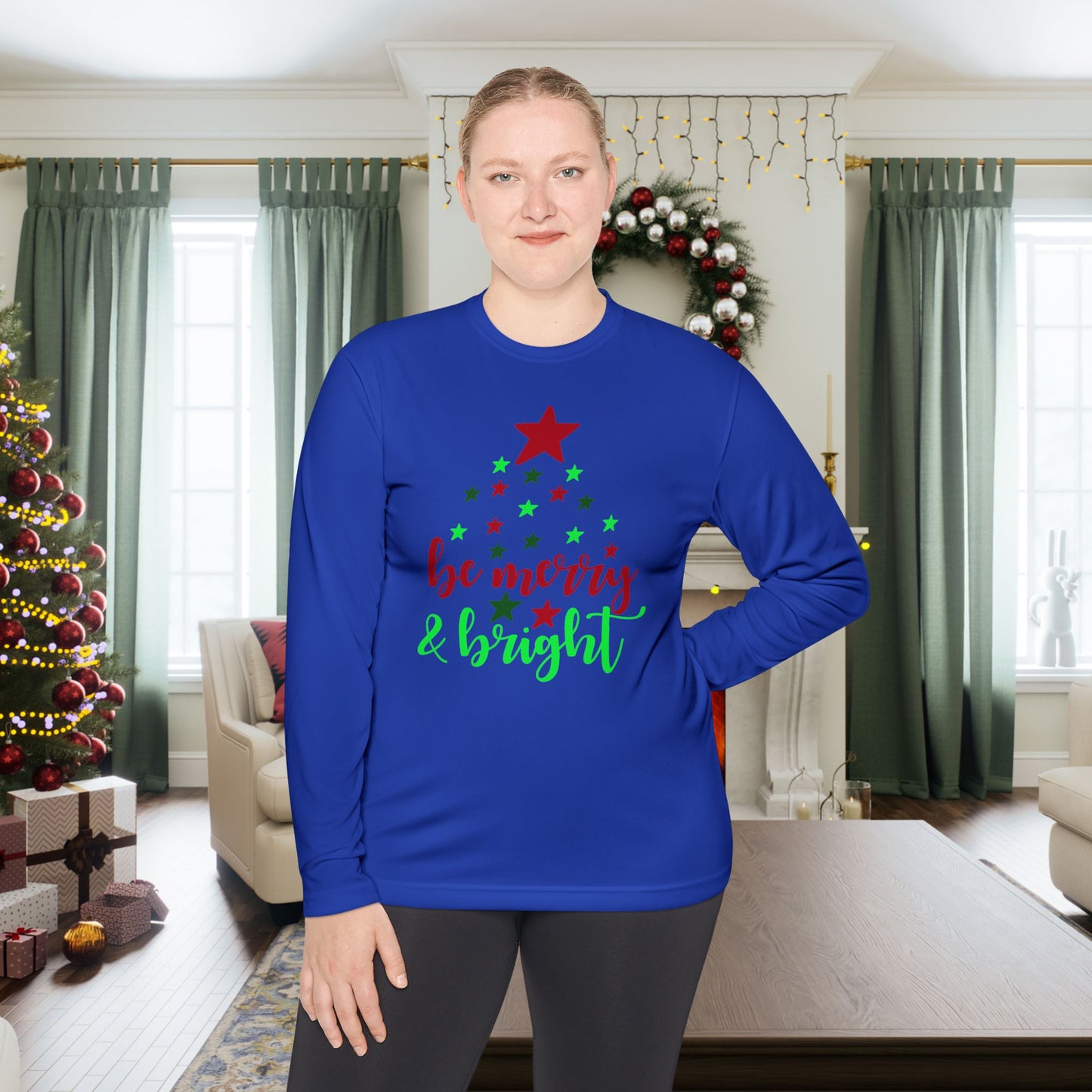 Be Merry & Bright Adult Long Sleeve Tee