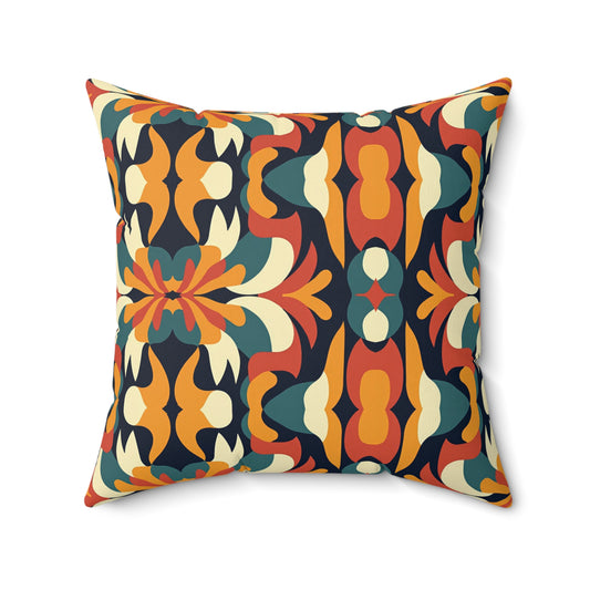Autumn Kaleidoscope Throw Pillow