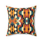 Autumn Kaleidoscope Throw Pillow