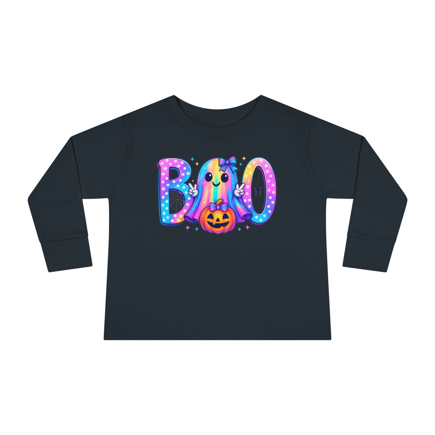 Pastel Boo Toddler Long Sleeve Tee