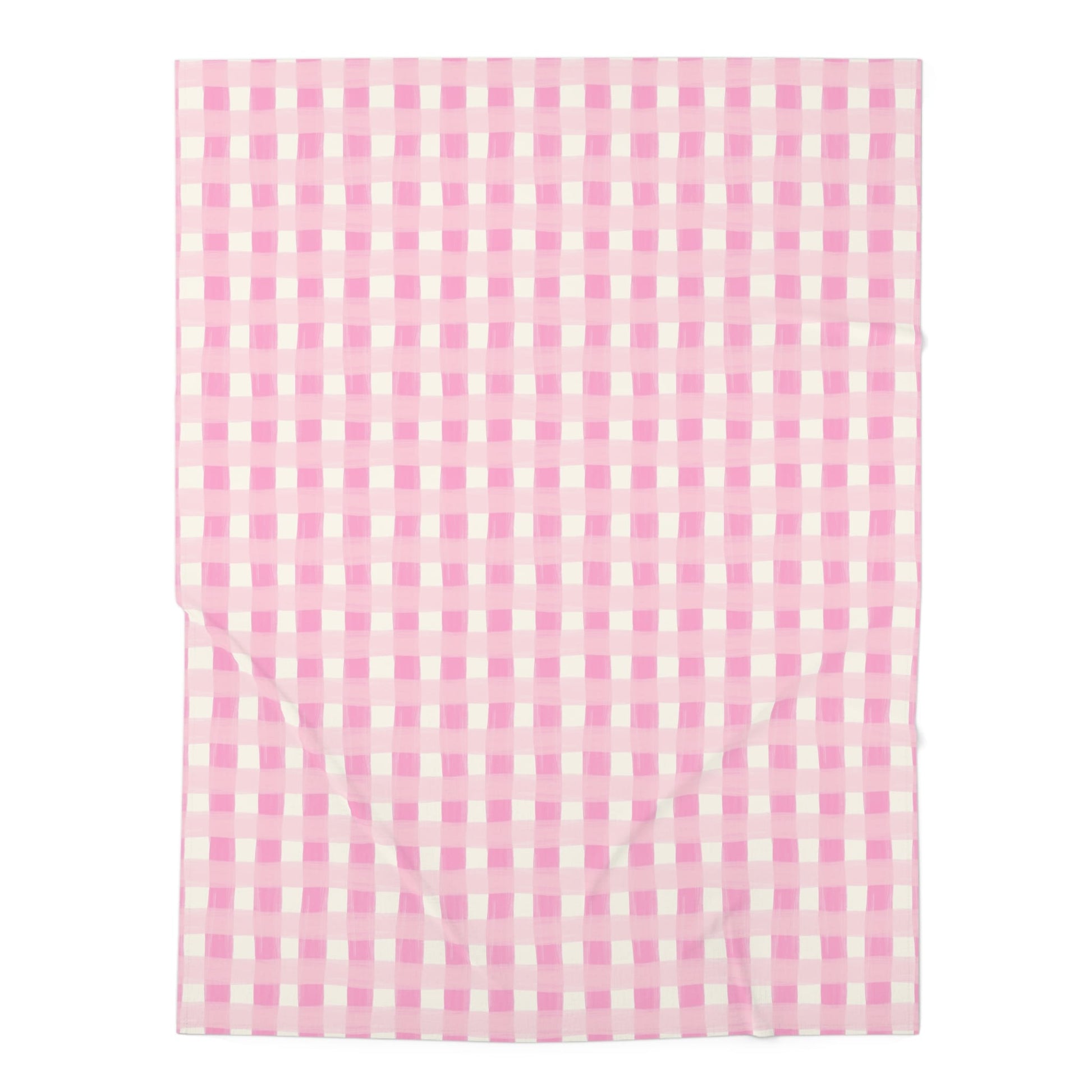 Dreamy Rose Gingham Baby Swaddle Blanket