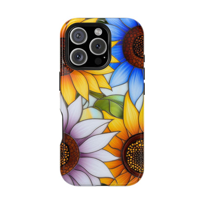 Colorful Sunflowers MagSafe® Compatible Tough Case for iPhone
