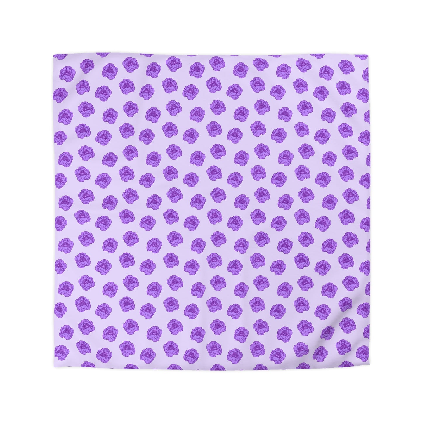 Lilac Mist Peonies Duvet Bedding Set