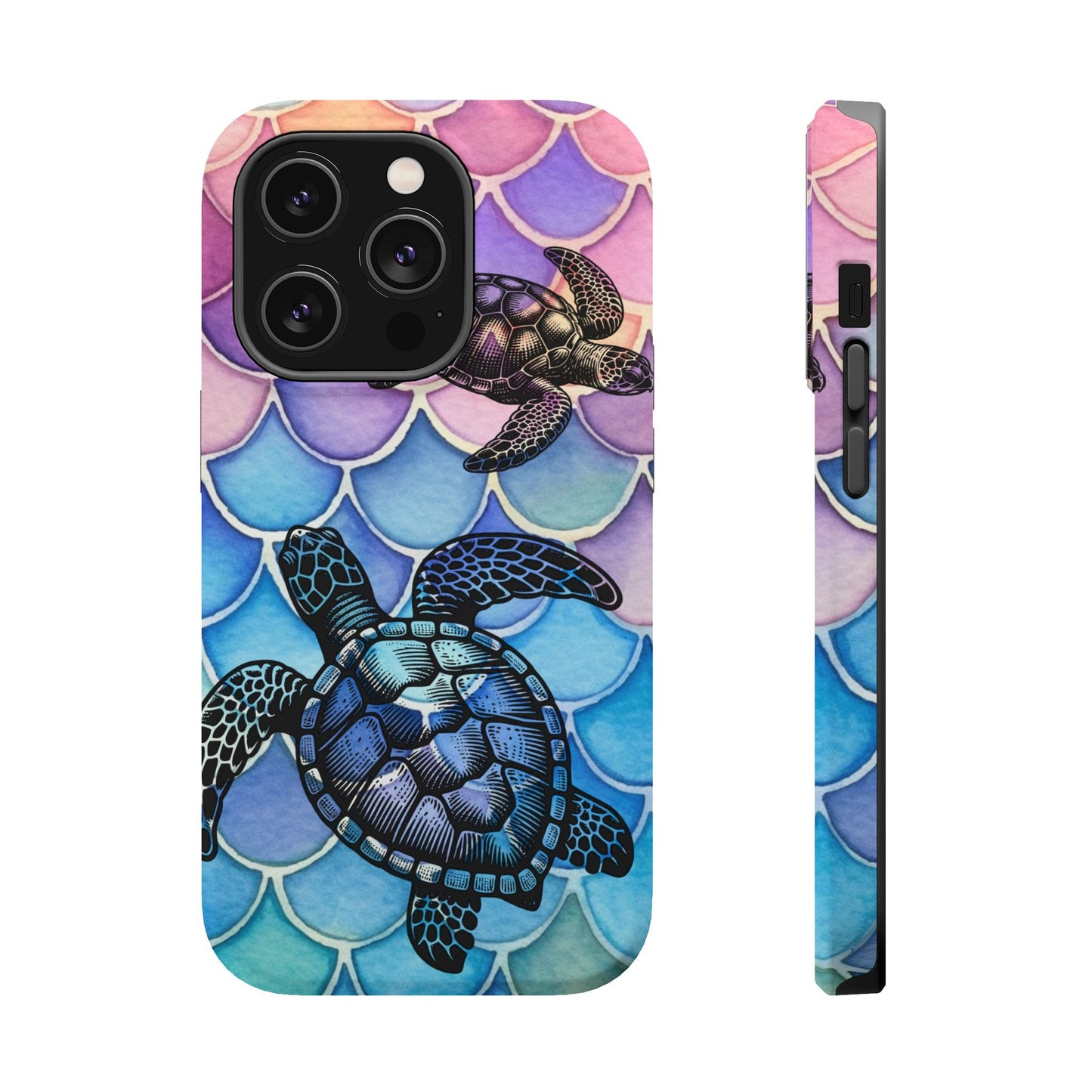 Sea Turtle Silhouette MagSafe® Compatible Tough Case for iPhone