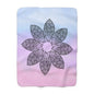 Serene Bloom Sherpa Fleece Blanket