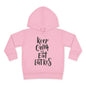 Keep Calm & Eat Latkes Toddler Pullover Fleece Hoodie