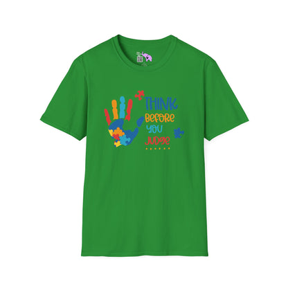 Think Before You Judge (Autism) Adult T-shirt