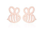 Bee Alloy Plated Earrings