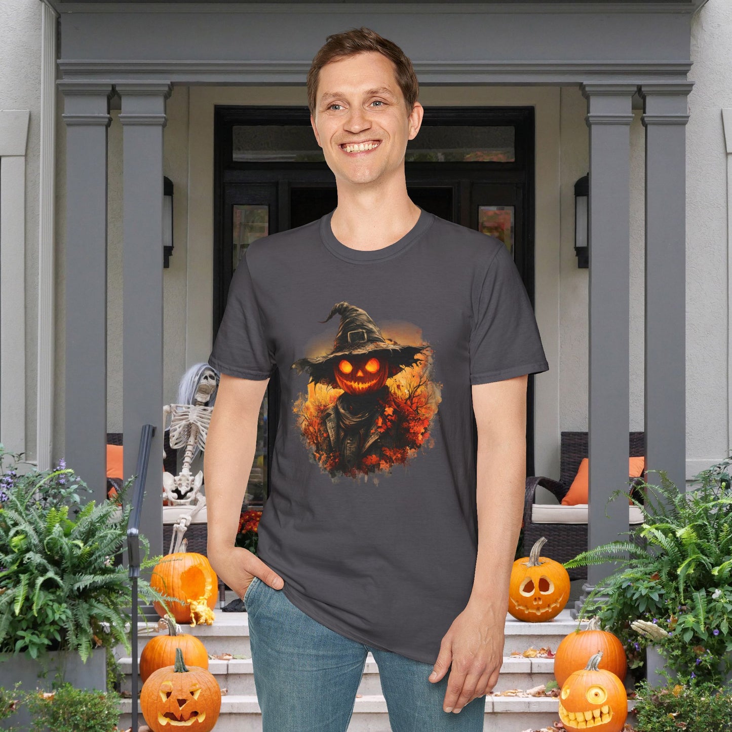 Halloween Scarecrow 4 Adult T-shirt