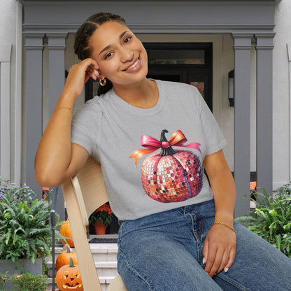 Disco Pumpkin Adult T-shirt
