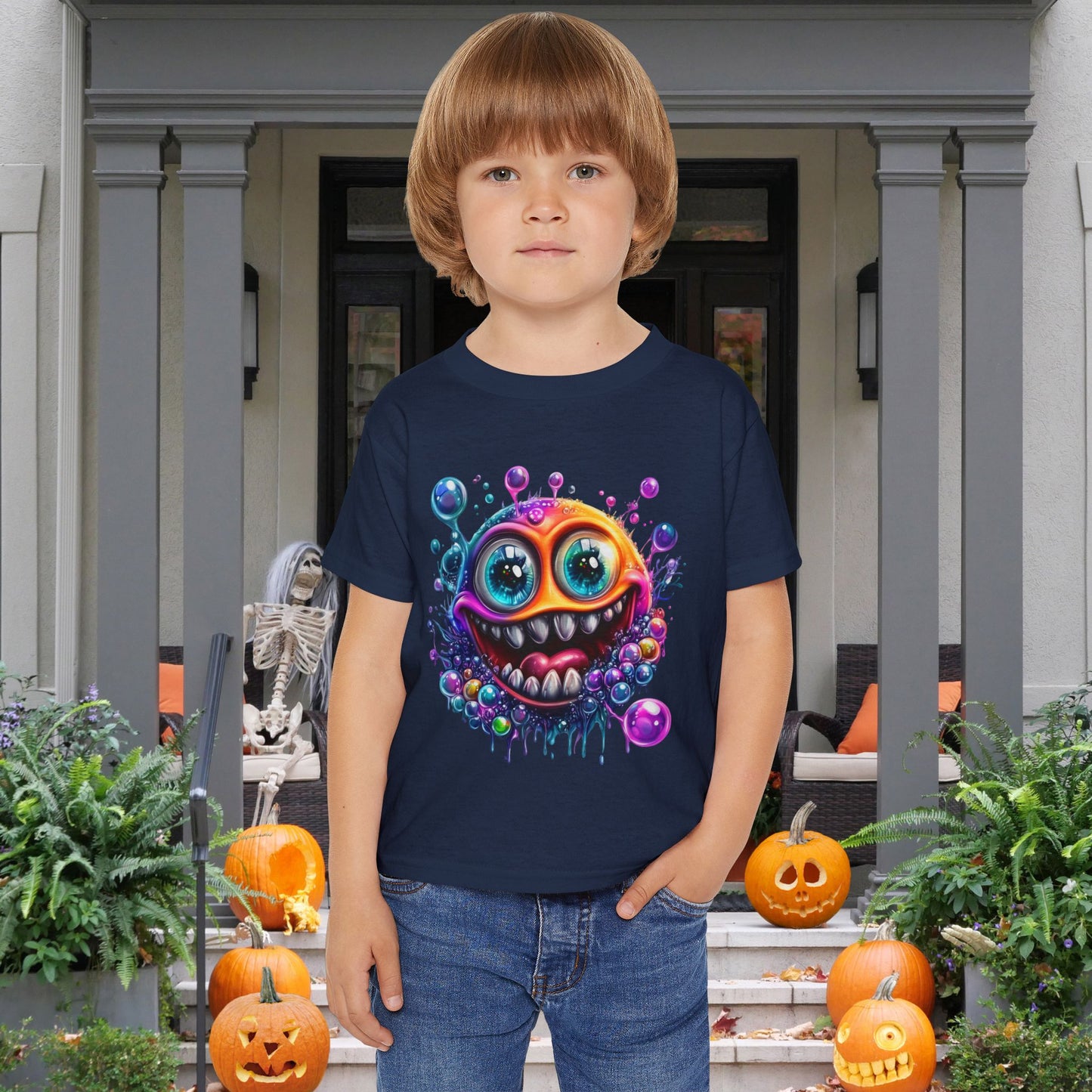 Bubbly Monster Heavy Cotton™ Toddler T-shirt