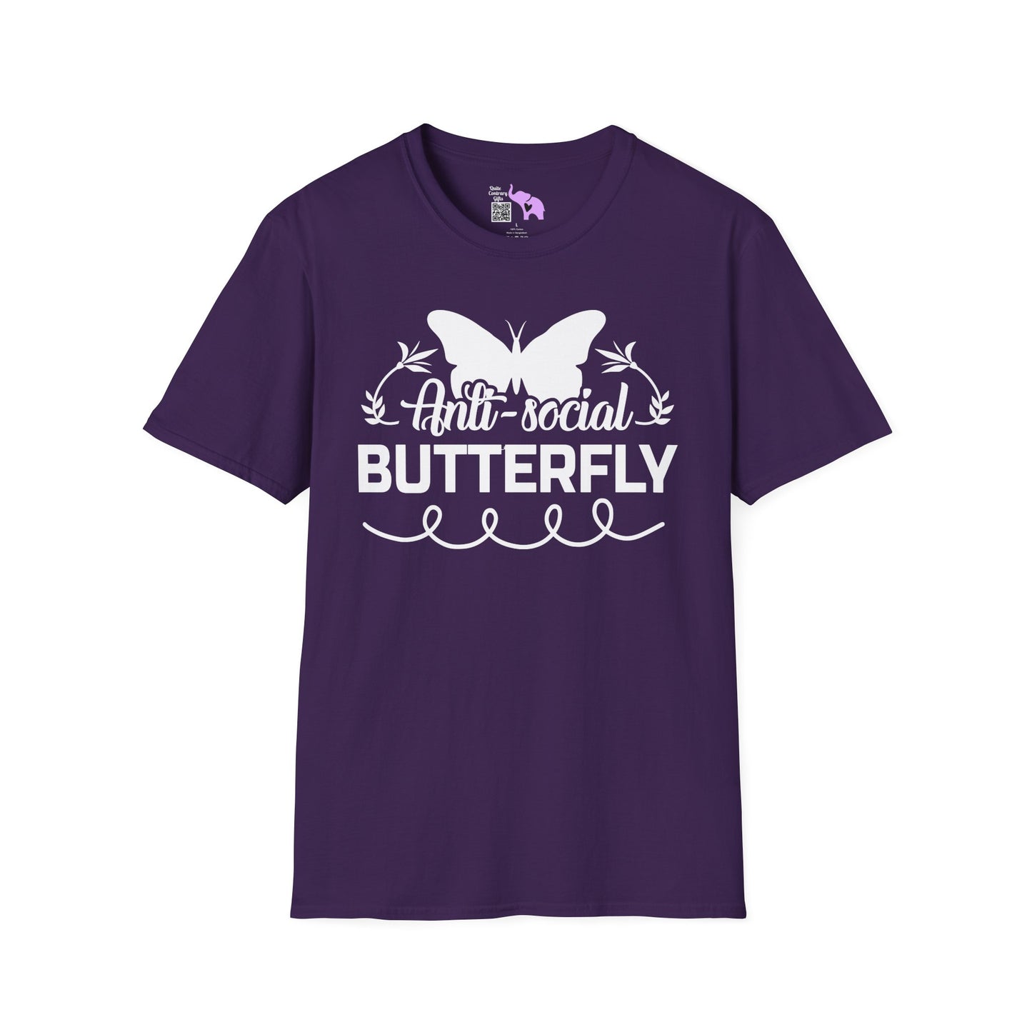 Anti-Social Butterfly Adult T-shirt