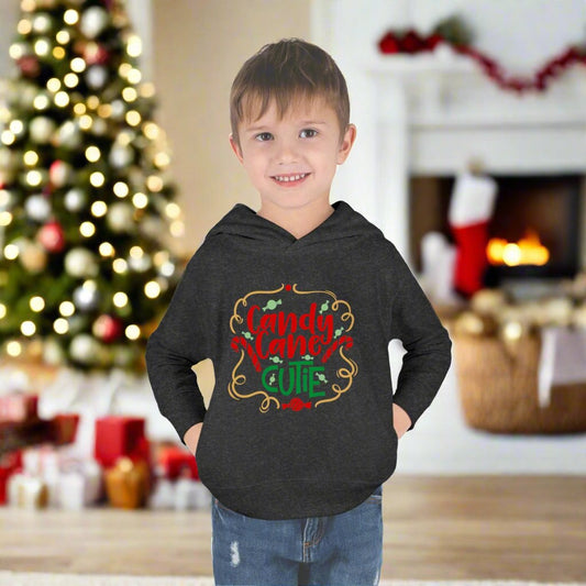 Candy Cane Cutie Toddler Pullover Fleece Hoodie