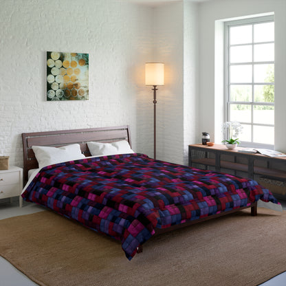 Velvet Mosaic Print Comforter