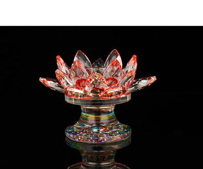 Breathtakingly Beautiful Crystal Lotus Lamp