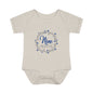 Blue Milestone Wreath Onesie-Nine Months