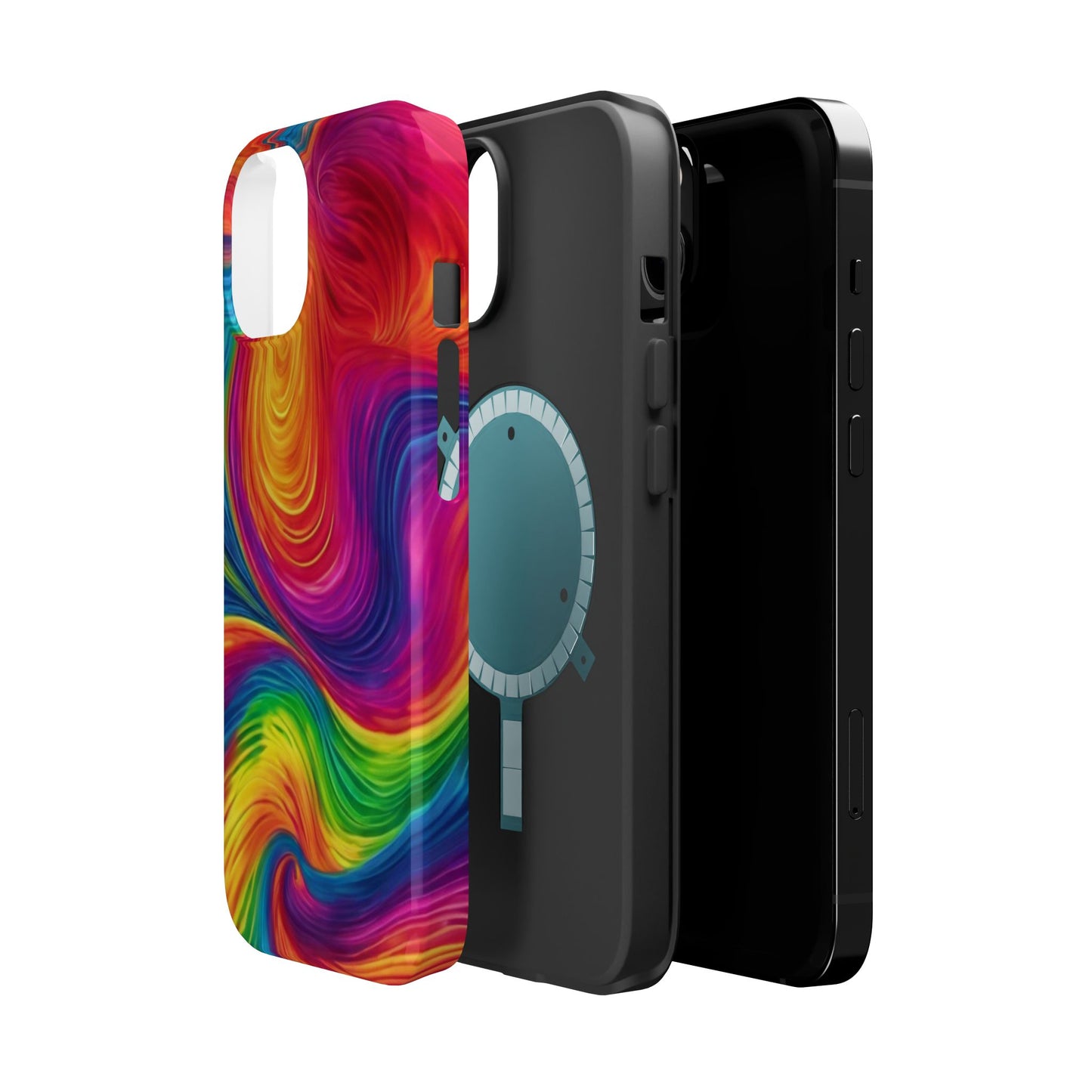 Tie Dye Color Swirl MagSafe® Compatible Tough Case for iPhone