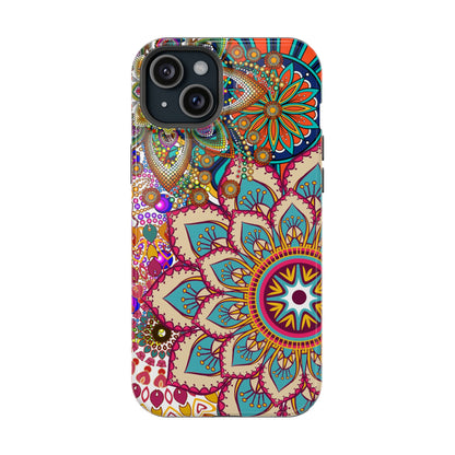 Colorful Mandala MagSafe® Compatible Tough Case for iPhone