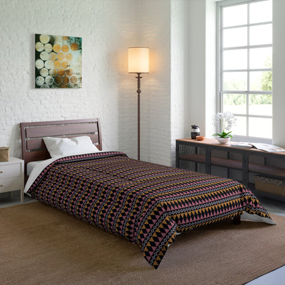 Midnight Clay Cairn Stripes Basic Bedding Set