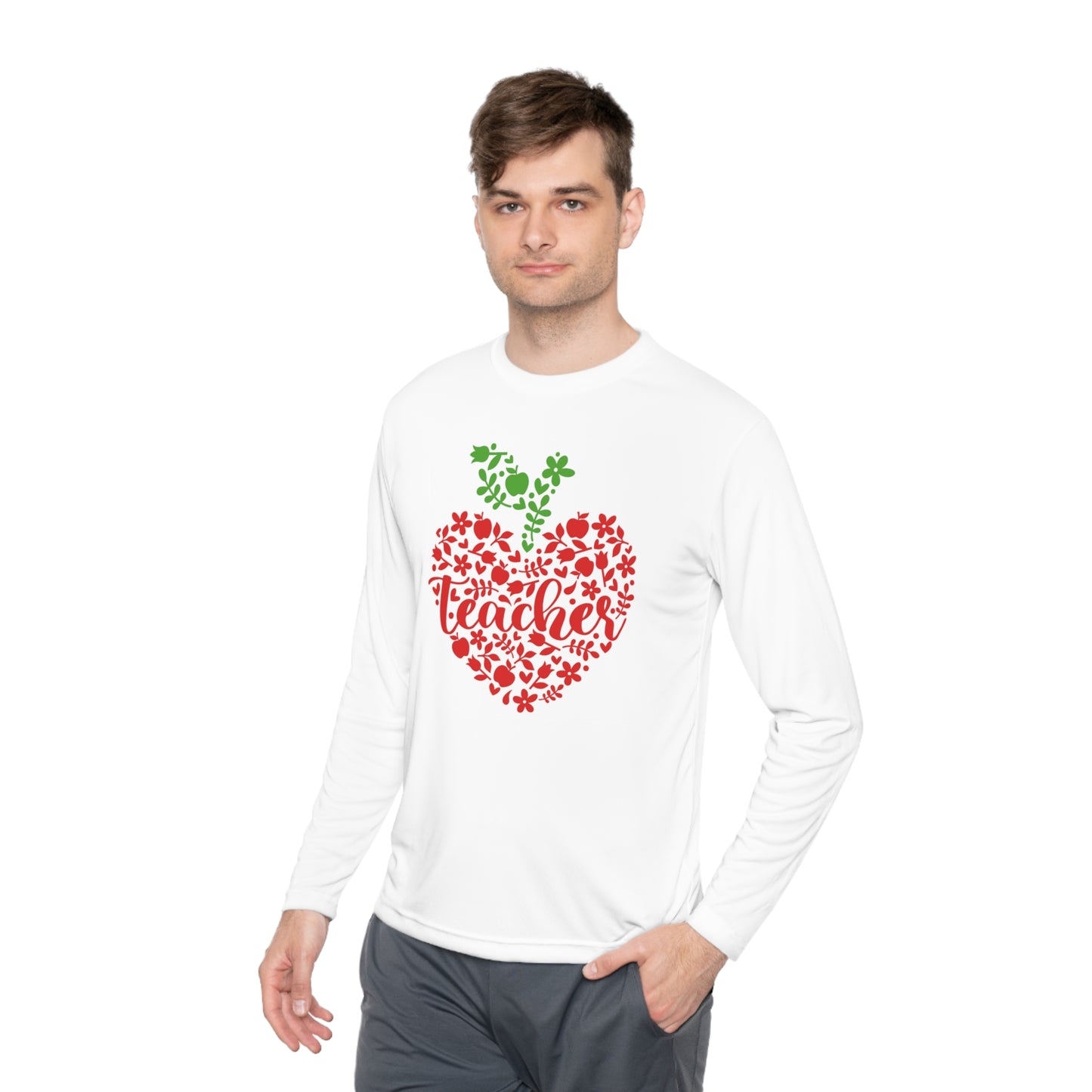 Teacher Heart 1 Adult Long Sleeve Tee