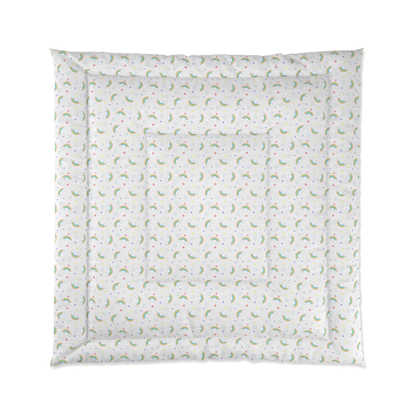 Rainbow Smiles & Stars Comforter