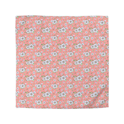 Jasmine Blush Garden Microfiber Duvet Cover