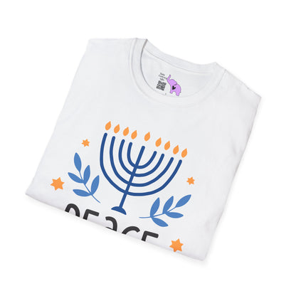 Hanukkah Peace Love & Miracles 1 Adult T-shirt