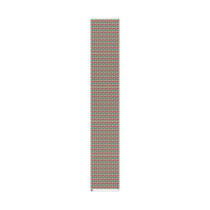 Red, Green & Gold Christmas Custom Name Wrapping Paper (Coralee)